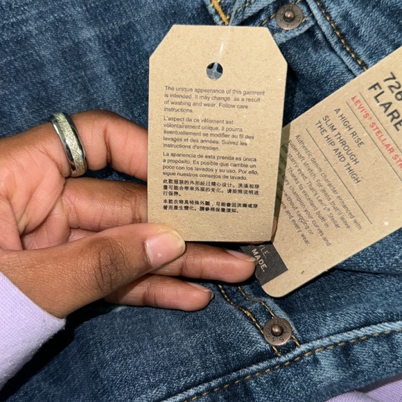 Levi Flare ripped Blue jeans - Picture 4 of 8